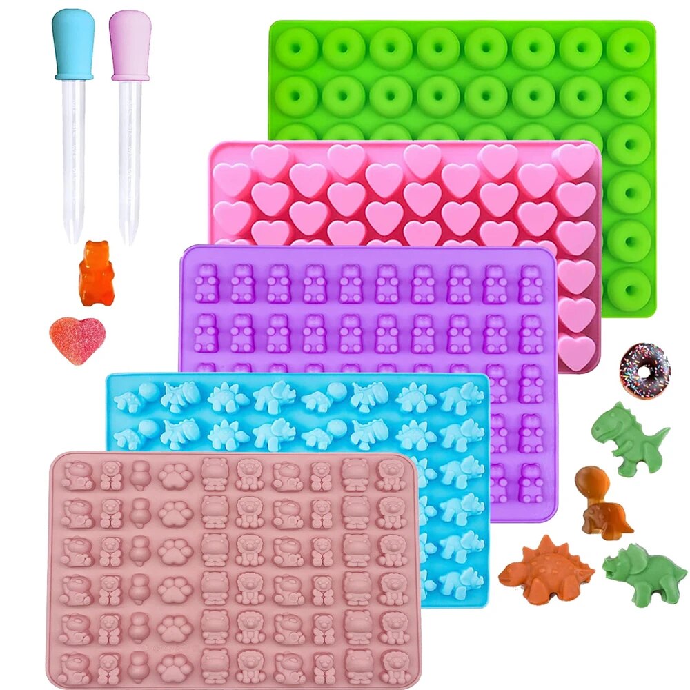 Gummy Candy - Moldes de osos de goma, Mini
