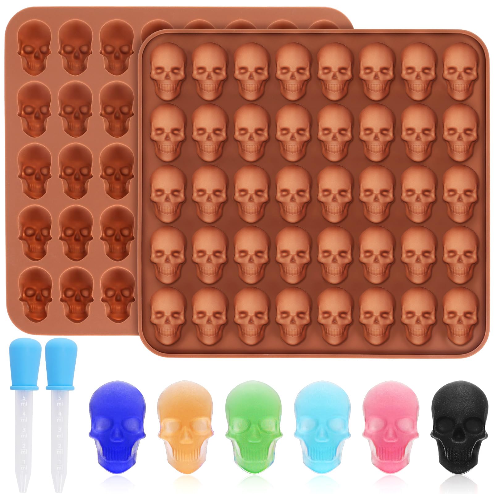Gummy Candy - Paquete de 1-2 Moldes de Silicona