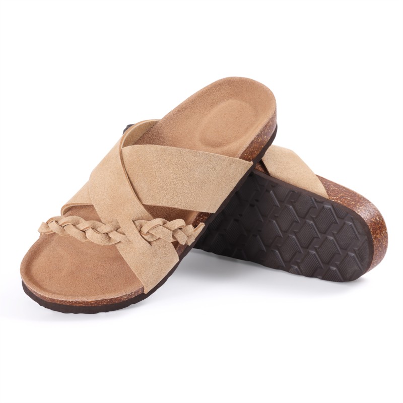 Sandalias planas de corcho tre - Popcorn reseña y precio