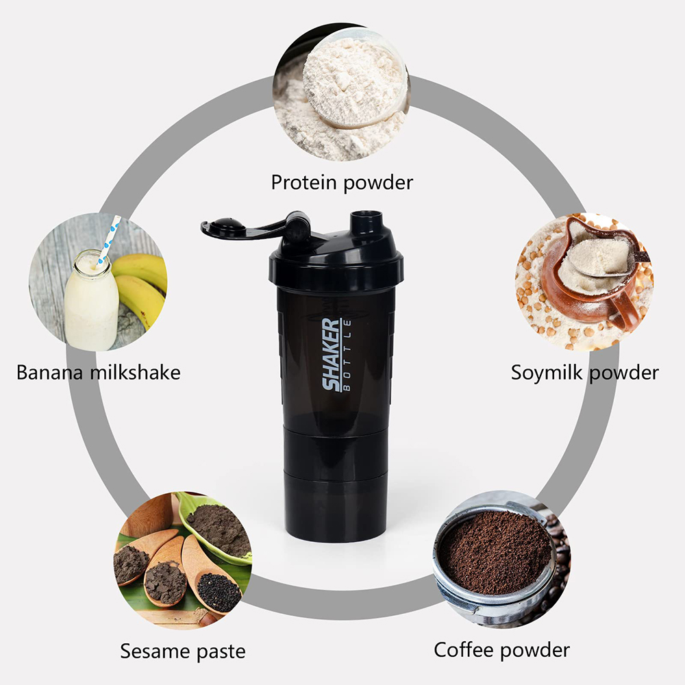 Agitador de 3 capas, botella d - Protein Bar reseña y precio