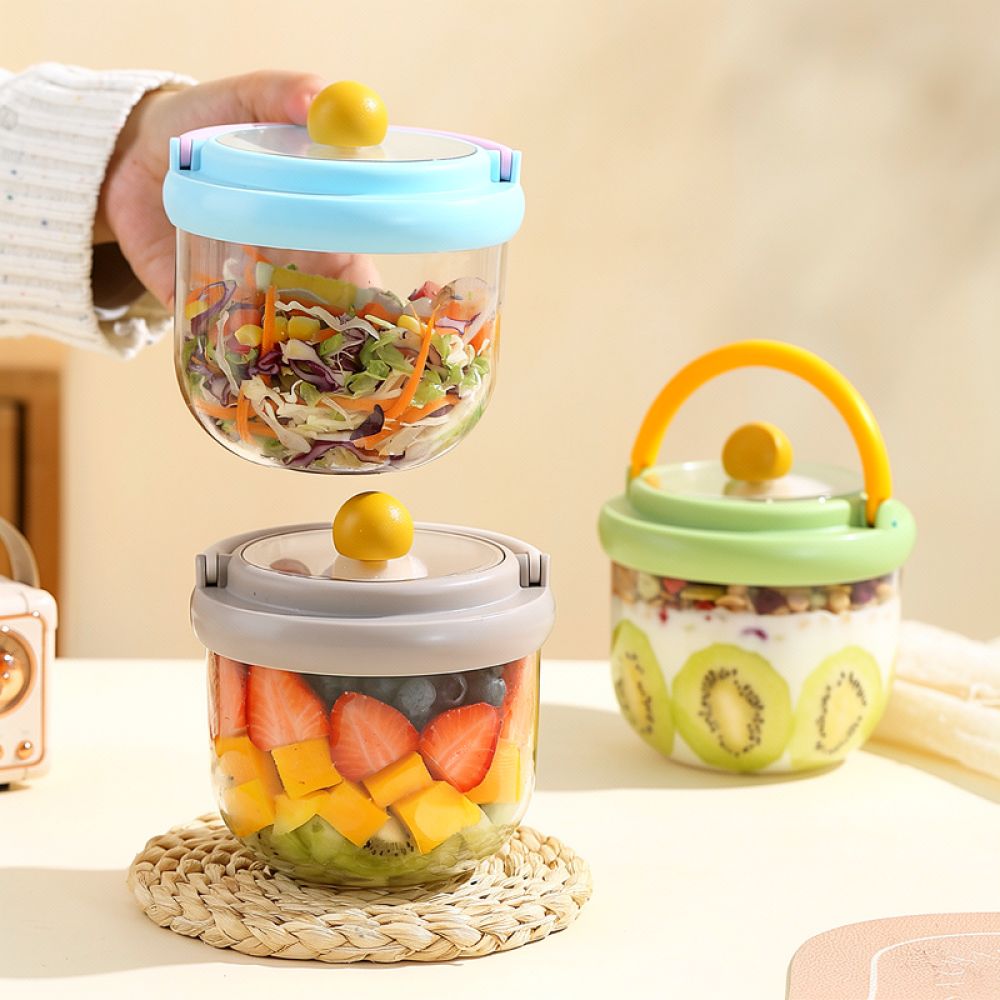 Recipiente portátil para ensal - Healthy Snacks Food reseña y precio