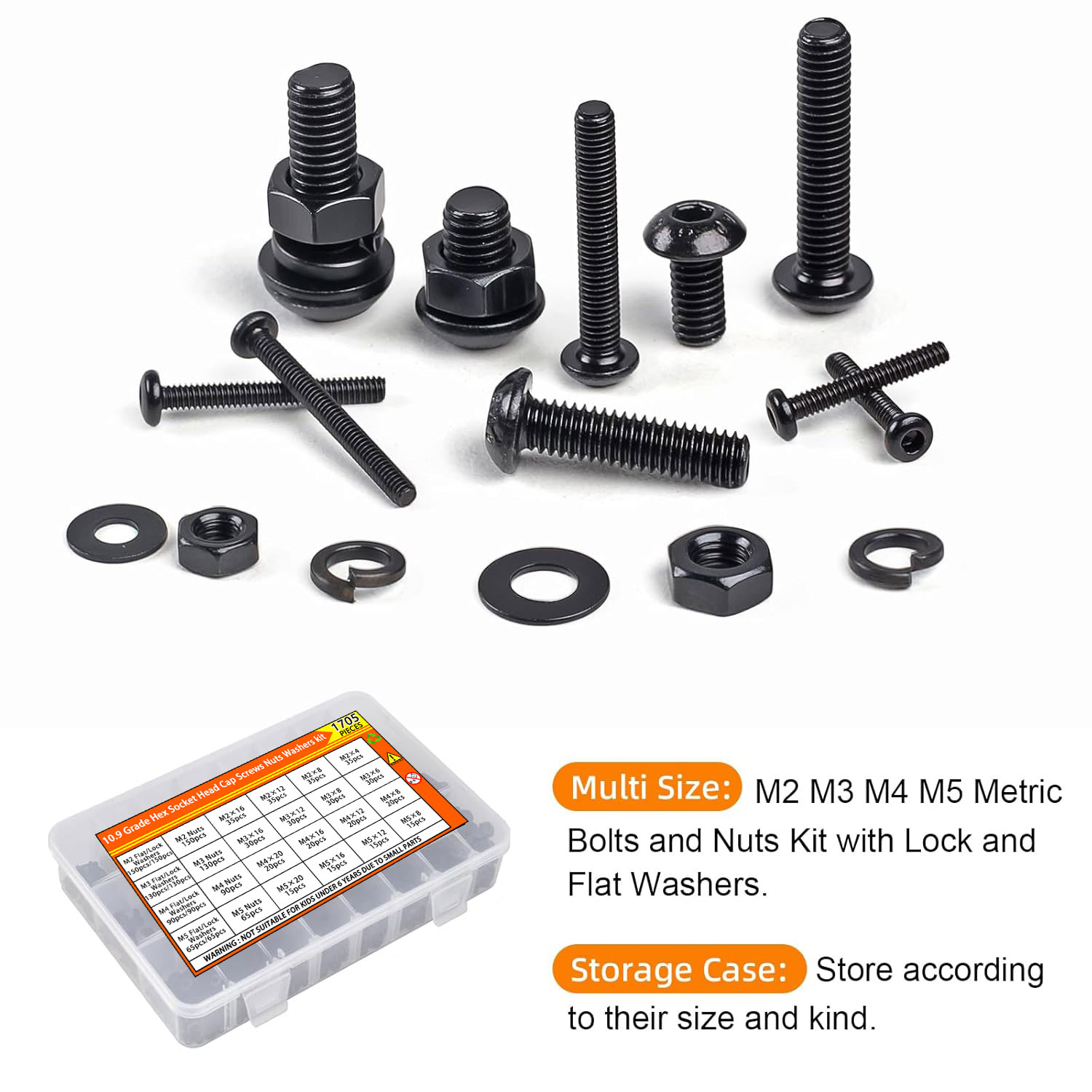 Kit de tornillos de cabeza de  - Nuts Mix reseña y precio